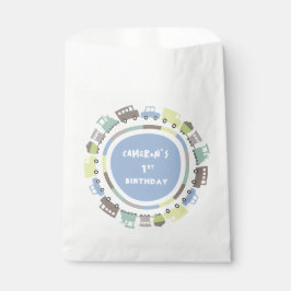 Sacolinha Brinquedos Boys Pastel Blue Kid Transport Festa de