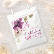 Brunch de Festa de aniversário Floral Roxal Violet