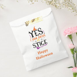 Sacolinha Bruxa engraçada de Halloween Sim, eu sei dirigir c