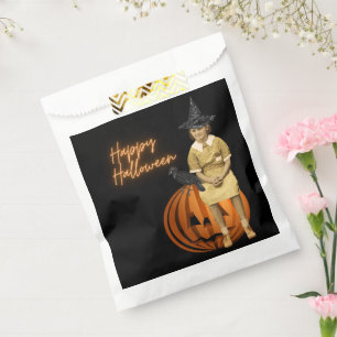 Sacolinha Bruxa Menina Vintage Halloween 
