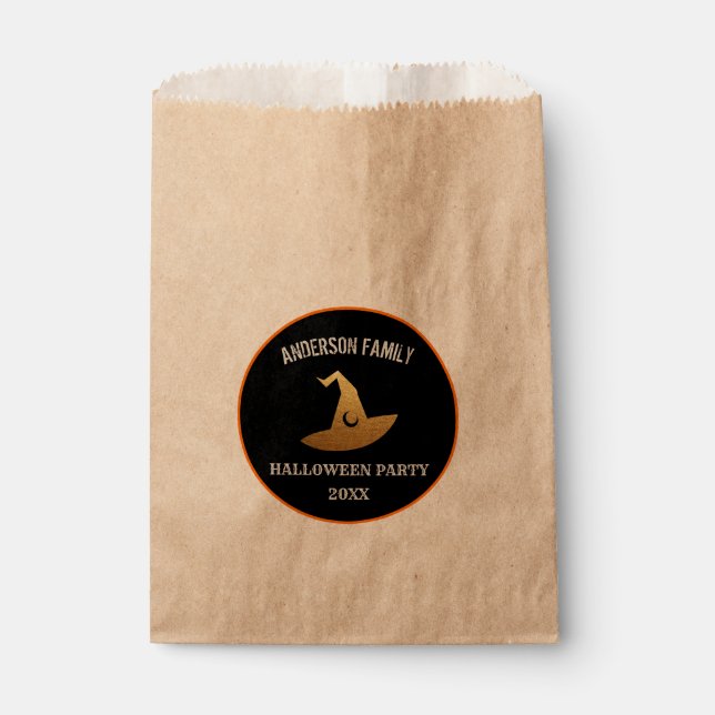 Sacolinha Bruxa Personalizada do Partido Feliz Halloween (Frente)