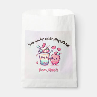 Sacolinha Bubble Tea Birthday Favor Bolsas