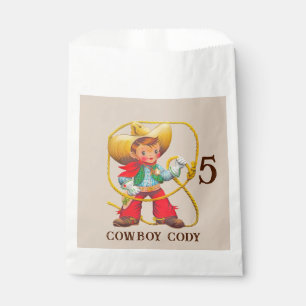 Sacolinha Buckaroo Cowboy Nome e Idade do Aniversário
