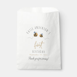 Sacolinha Bumblebee Cinto Moderno Primeiro Aniversário