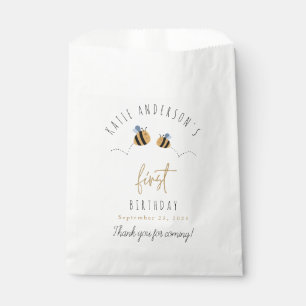 Sacolinha Bumblebee Cinto Moderno Primeiro Aniversário