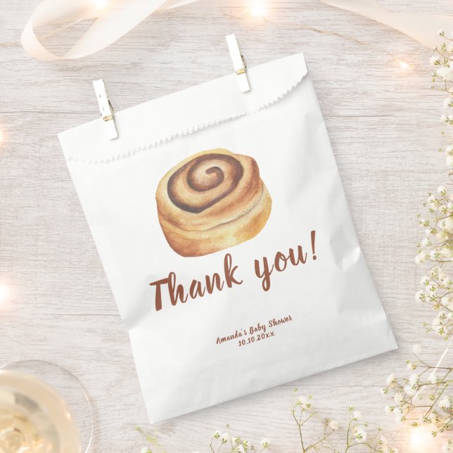 Sacolinha Bun in the oven Baby Shower Thank you (Cortado)