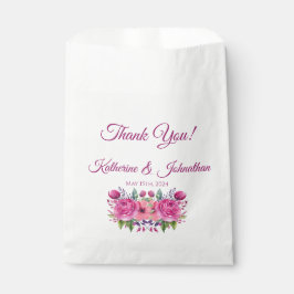 Sacolinha Buquê De Flor Cor-De-Água Rosa-Casamento-