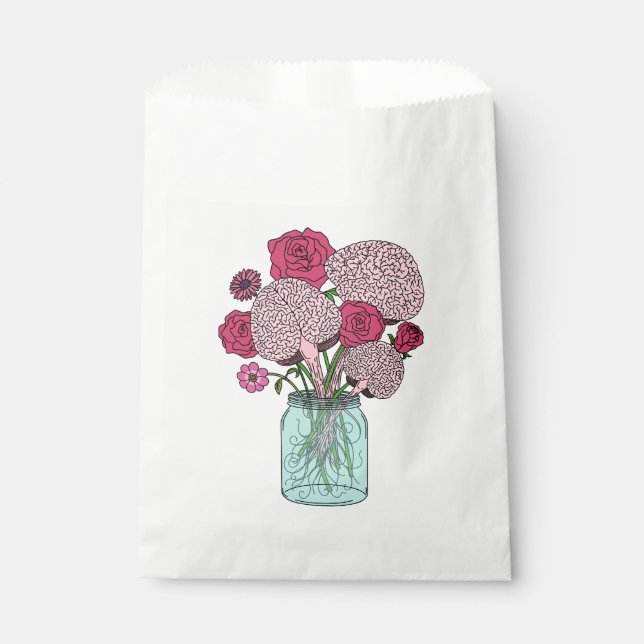 Sacolinha Buquê de Flor de Cérebro (Frente)