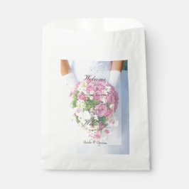 Sacolinha Buquê de flor de rendas bridal casamento editável