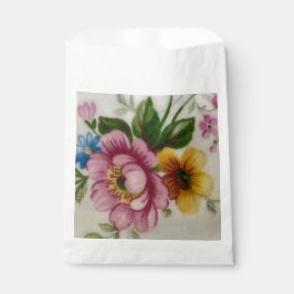 Sacolinha Buquê Floral de Tea Cup Favor Bag