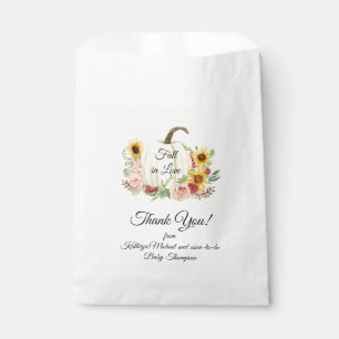 Sacolinha Burgundy Girassol Floral Russo Pumpkin Fall Baby