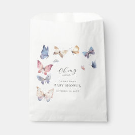 Sacolinha Butterfly Girl Baby Shower Paper Napkin