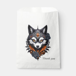 Sacolinha Cabeça de lobo majestoso, terminada em profundidad