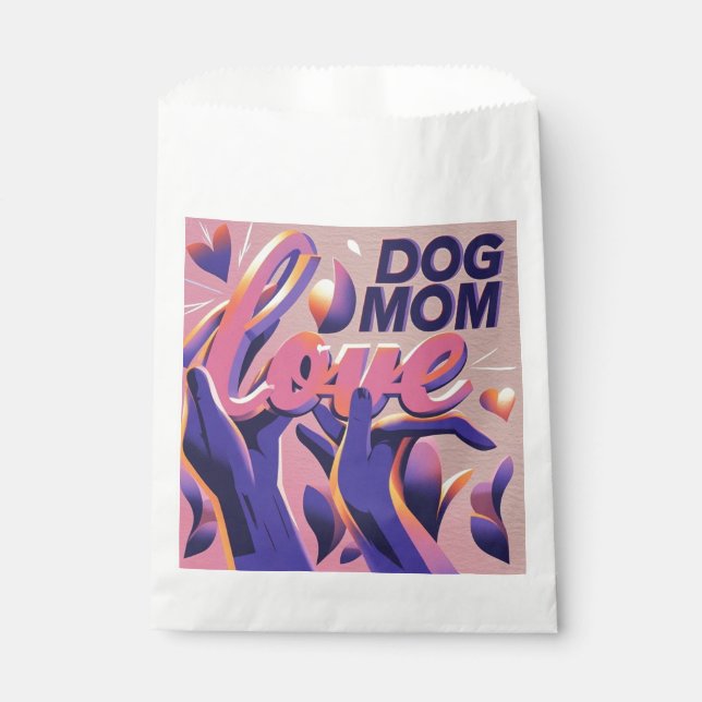 Sacolinha Cachorro Amado Mãe Rosa Roxo (Frente)