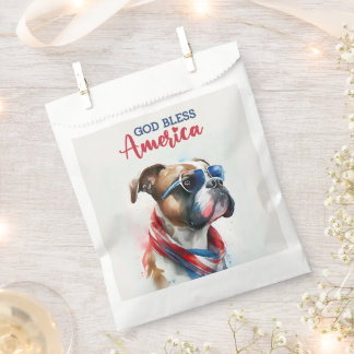 Sacolinha Cachorro-Boxer Patriótico