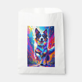 Sacolinha Cachorro colorido gigante feliz brincalhão engraça