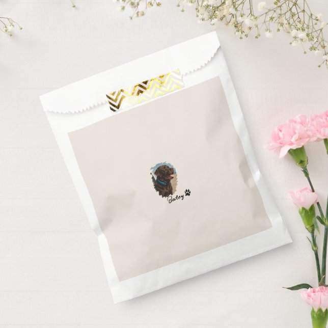 Sacolinha Cachorro Labrador de Chocolate Bonito - Bailey | P (Selado)