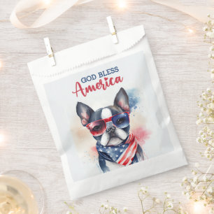 Sacolinha Cachorro Patriota - Boston Terrier