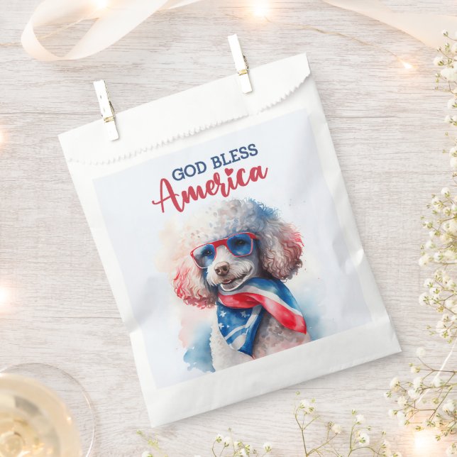 Sacolinha Cachorro Patriótico-Poodle (Cortado)