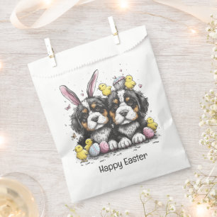 Sacolinha Cães de Montanha felz pascoa Bernese