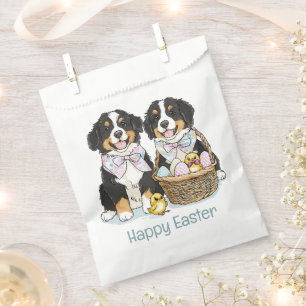 Sacolinha Cães de Montanha felz pascoa Bernese
