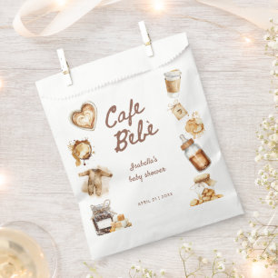Sacolinha Café Bebe Bebê Está Preparando Café Marrom Chá de