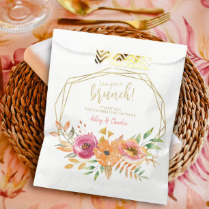 Sacolinha Café da Manhã Floral em Aquarela no Outono para Ca