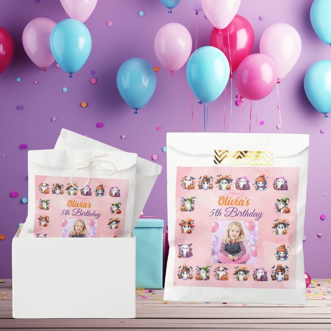 Sacolinha Café Lover Ghost Favor Bag para Crianças Aniversár (Criador carregado)