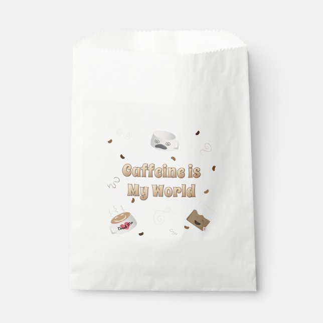 Sacolinha Caffeine é Meu Mundo (Frente)