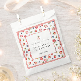 Sacolinha Caixa de Chá de fraldas de Berry Sweet Strawberry