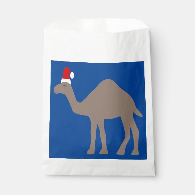 Sacolinha Camelo de Natal bonito (Frente)