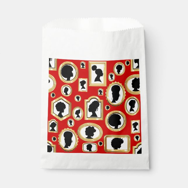 Sacolinha cameo africano vintage (Frente)