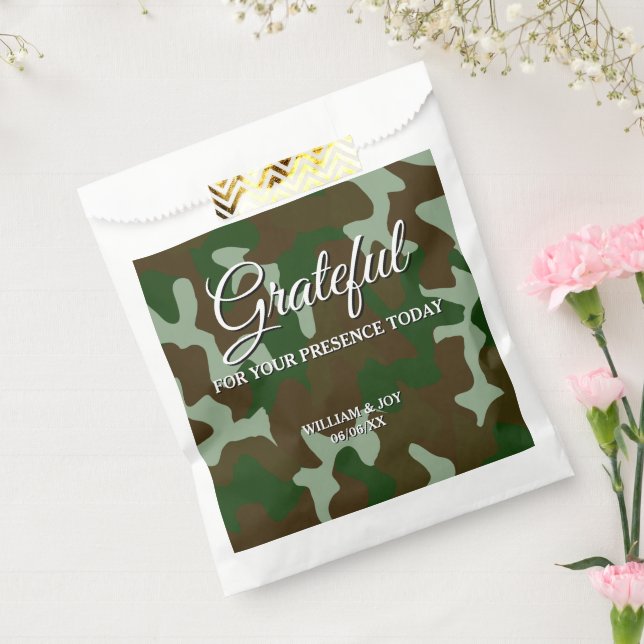 Sacolinha Camuflagem Castanho Verde e Escuro Grata (Selado)