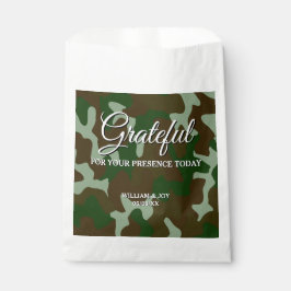 Sacolinha Camuflagem Castanho Verde e Escuro Grata