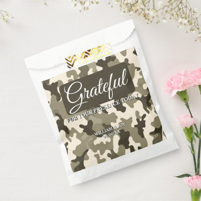 Sacolinha Camuflagem Marrom e Bege Terroso Grato (Selado)