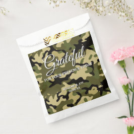 Sacolinha Camuflagem Preta, Branca e Cinza Grata