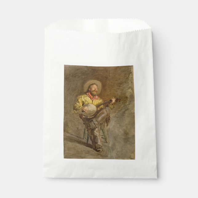 Sacolinha Cantando Vaqueiro Espanhol w Banjo Tocando Música  (Frente)