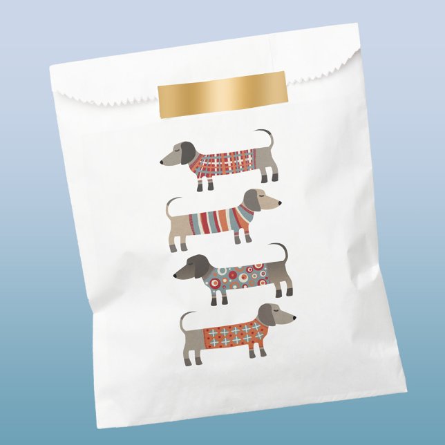 Sacolinha Cão de Enchimento (Dachshund Wiener Sausage Dog fun favor bag)