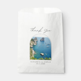 Sacolinha Capri Wedding Favor Itália Foto Obrigado