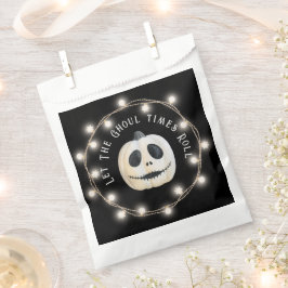 Sacolinha Cara de Abóbora Gótica do Festa de Halloween