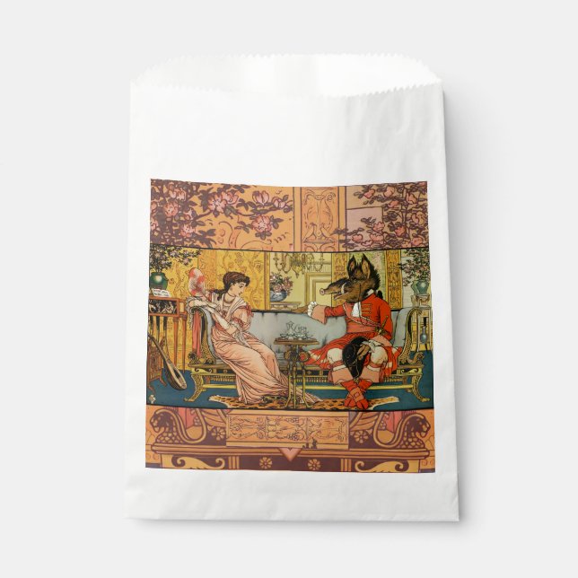 Sacolinha Caracteres de Contorno de Fada Clássica da Besta (Frente)