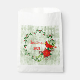 Sacolinha Cardinals Wreath Personalizado