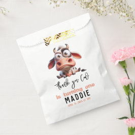 Sacolinha Caricaturas da vaca, sou um primeiro aniversario d