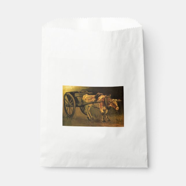 Sacolinha Carrinho com Ox Vermelho e Branco (Vincent van Gog (Frente)