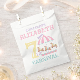 Sacolinha Carrossel Circus Carnival Festa de aniversário Fav
