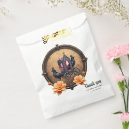 Sacolinha Carruagem Gótica com Ravens e Rosas