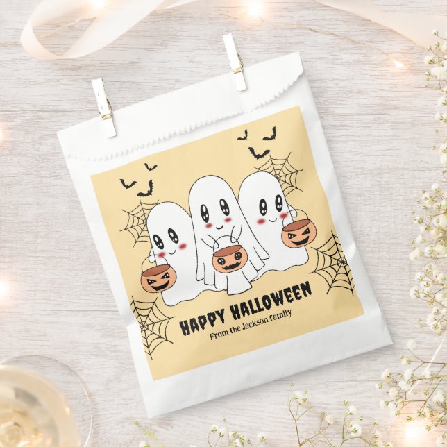 Sacolinha Cartoon Spooky Cute Kawaii Festa de Halloween Fant (Cortado)