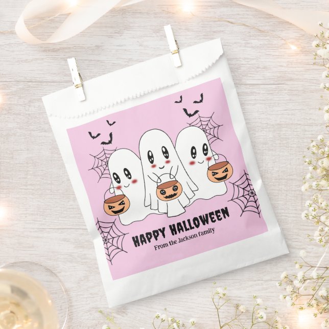 Sacolinha Cartoon Spooky Cute Kawaii Festa de Halloween Fant (Cortado)