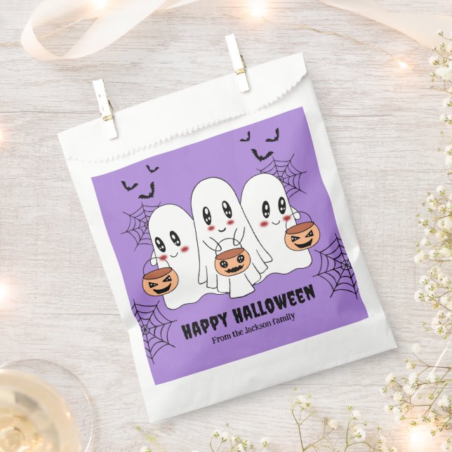 Sacolinha Cartoon Spooky Cute Kawaii Festa de Halloween Fant (Cortado)