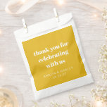 Sacolinha Casais Amarelos personalizados e bonitos Chá Obrig<br><div class="desc">Casais Amarelos Cute Personalizados Modernos Minimalistas Chá de panela Agradecemos a sua preferência por Bag</div>